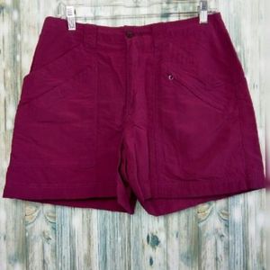 Royal Robbins UPF 50 women high rise hiking shorts
